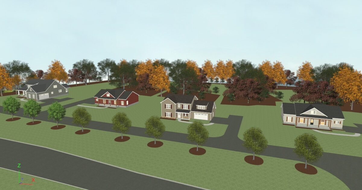 Gray Meadow community rendering in Warrenton, Virginia