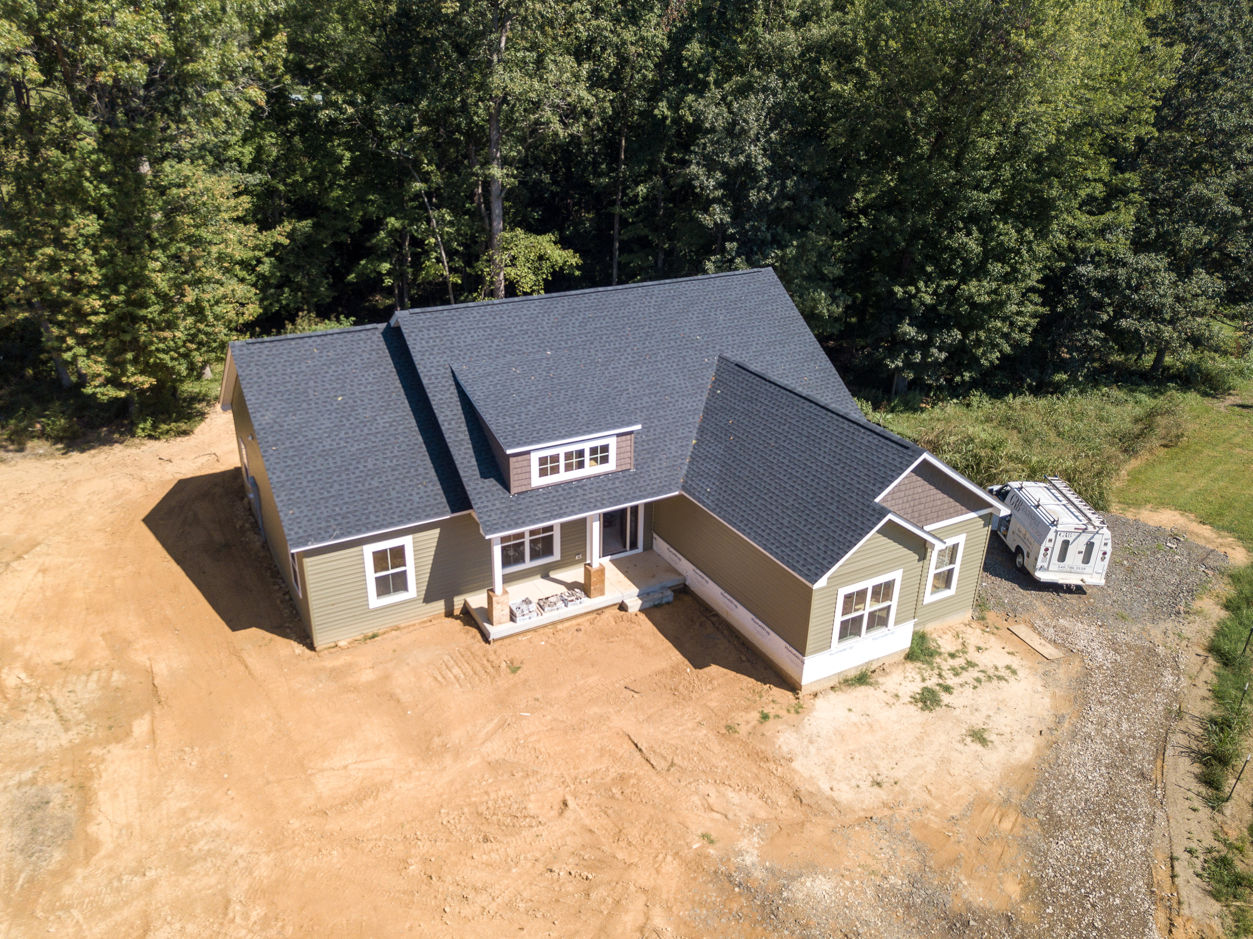 Aerial exterior view of 8005 Sherbeyn Road, Bealeton, VA