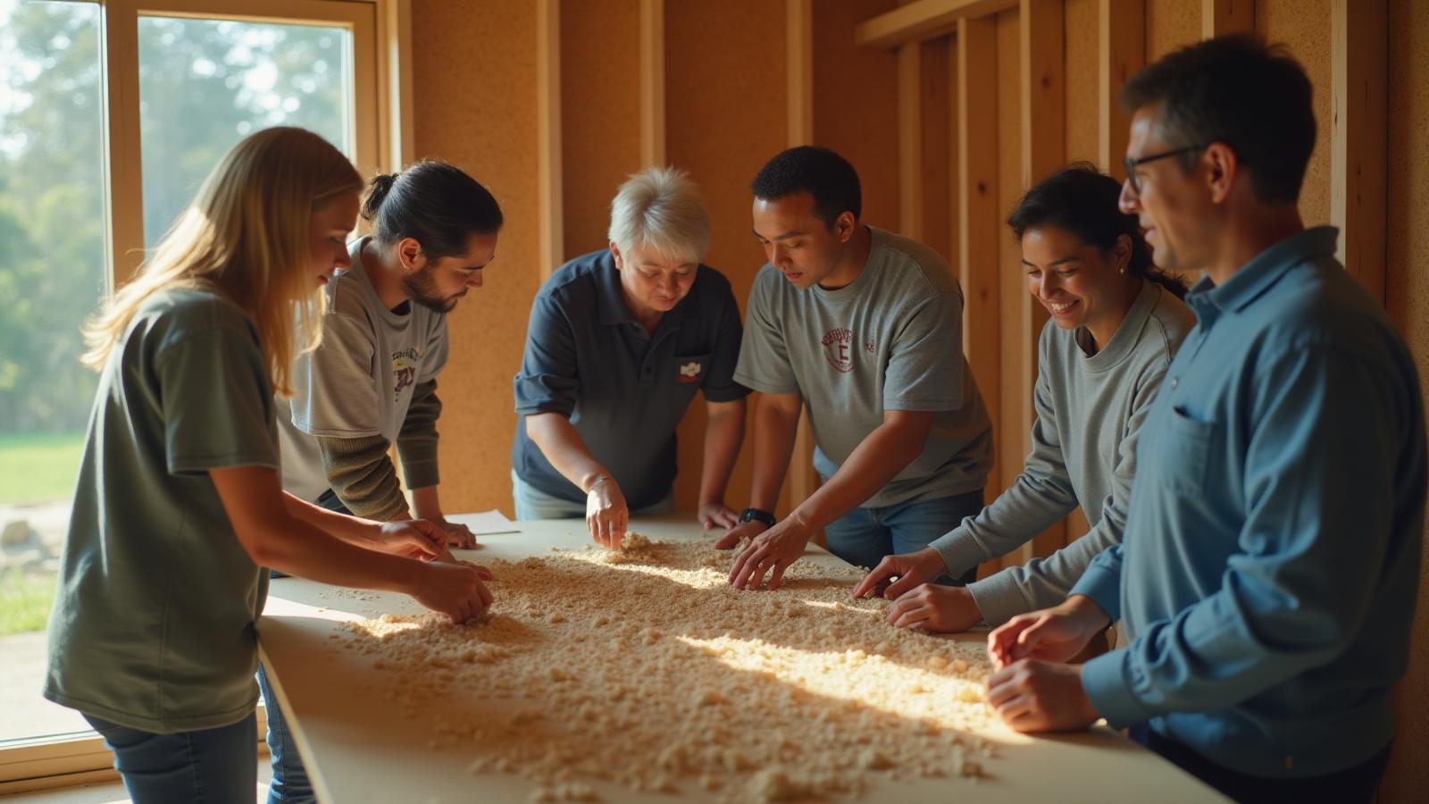 Community involvement and charitable construction work