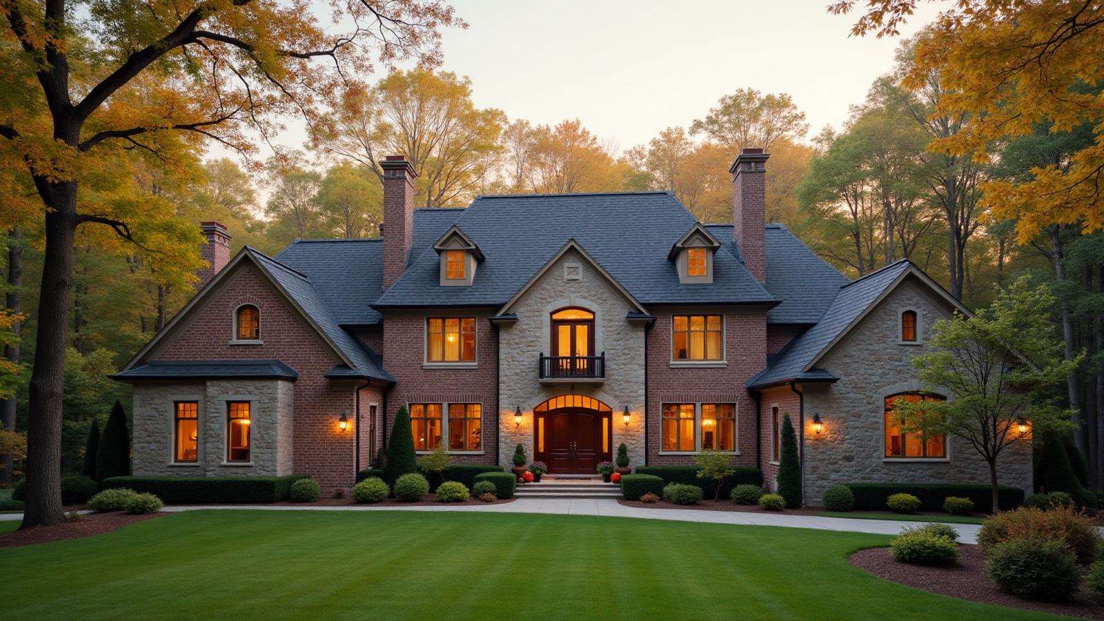 French country custom home in Virginia